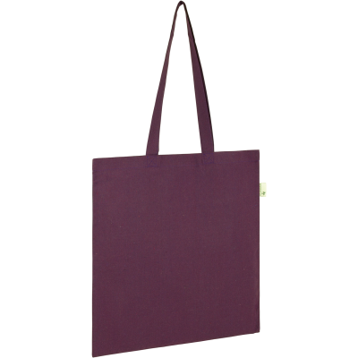 SEABROOK ECO 5OZ RECYCLED COTTON TOTE in Purple