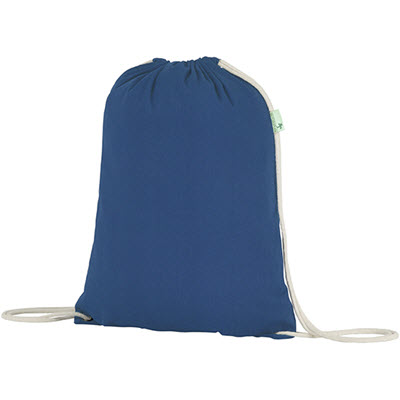 SEABROOK ECO RECYCLED DRAWSTRING BAG in Blue Royal