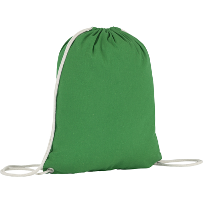 SEABROOK ECO RECYCLED DRAWSTRING BAG in Green