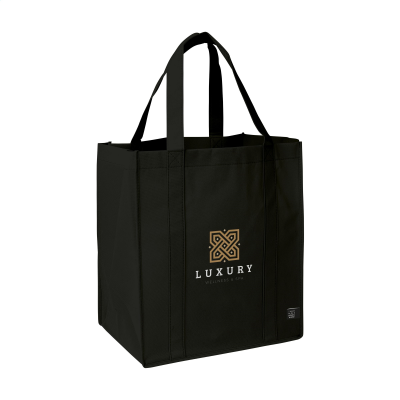 SHOP XL GRS RPET (80 G & M²) SHOPPER TOTE BAG in Black