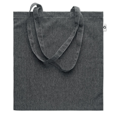 SHOPPER TOTE BAG 2 TONE 140 GR in Black