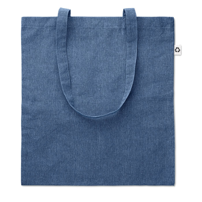 SHOPPER TOTE BAG 2 TONE 140 GR in Blue