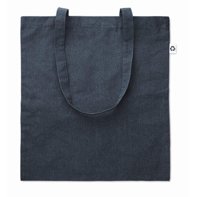 SHOPPER TOTE BAG 2 TONE 140 GR in Blue