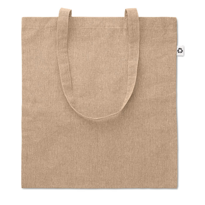 SHOPPER TOTE BAG 2 TONE 140 GR in Brown