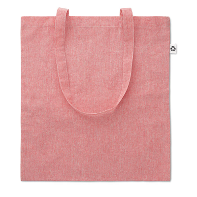 SHOPPER TOTE BAG 2 TONE 140 GR in Red