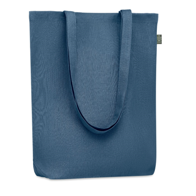 SHOPPER TOTE BAG in Hemp 200 Gr & M² in Blue