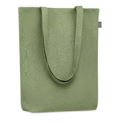 SHOPPER TOTE BAG in Hemp 200 Gr & M² in Green