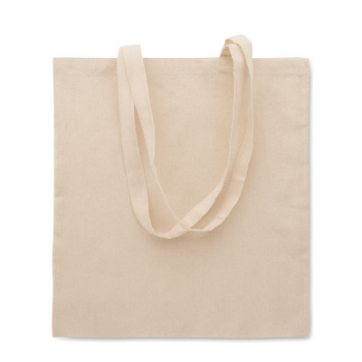 SHOPPER TOTE BAG POLYCOTTON in Brown