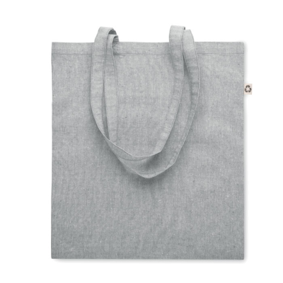 SHOPPER TOTE BAG with Long Handles in Grey