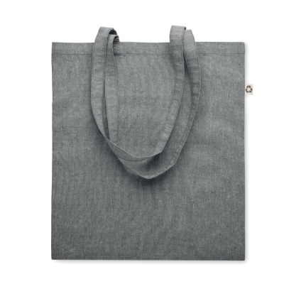 SHOPPER TOTE BAG with Long Handles in Grey