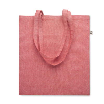 SHOPPER TOTE BAG with Long Handles in Red