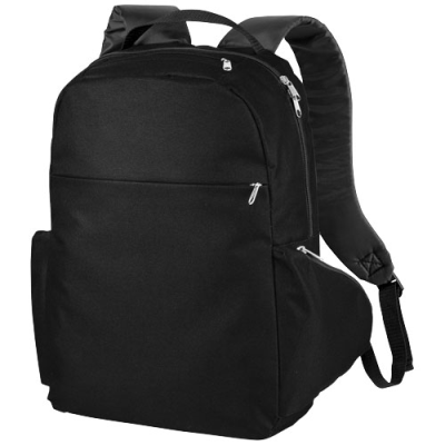 SLIM 15 INCH LAPTOP BACKPACK RUCKSACK 15L in Solid Black