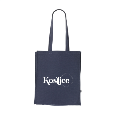 SOLID BAG COLOUR GRS RECYCLED CANVAS (340 G & M²) in Navy