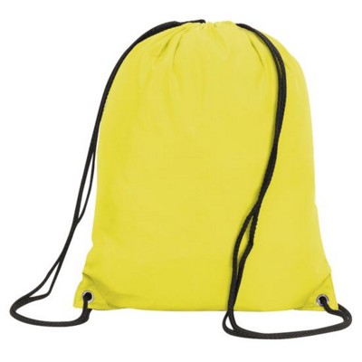 STAFFORD DRAWSTRING TOTE BACKPACK RUCKSACK in Yellow