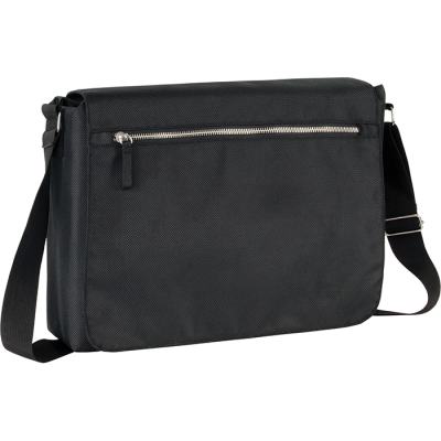 STAPLEHURST ECO EXECUTIVE RECYCLED MESSENGER BAG in Black