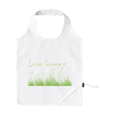 STRAWBERRY COTTON (135 G & M²) FOLDING BAG in White