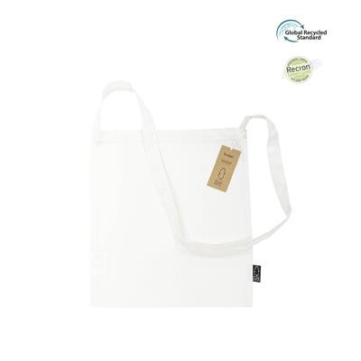 SULI WHITE ECO SHOPPER 5OZ TOTE BAG MADE FROM 100% RECYCLED PLASTIC BOTTLES (RPET)