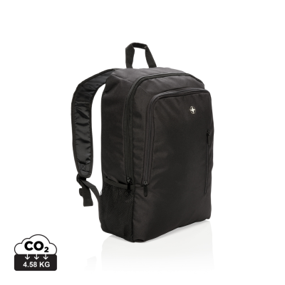 SWISS PEAK 17 INCH BUSINESS LAPTOP BACKPACK RUCKSACK in Black