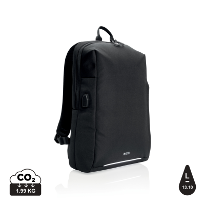 SWISS PEAK AWARE™ RFID AND USB a LAPTOP BACKPACK RUCKSACK in Black