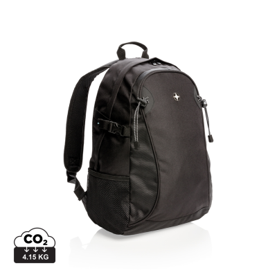 SWISS PEAK OUTDOOR BACKPACK RUCKSACK PVC FREE in Black