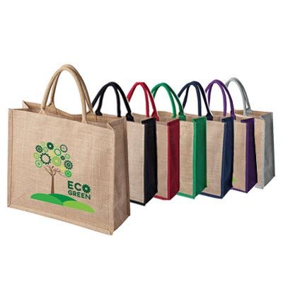 TATTON JUTE TOTE SUSTAINABLE BAG FOR LIFE