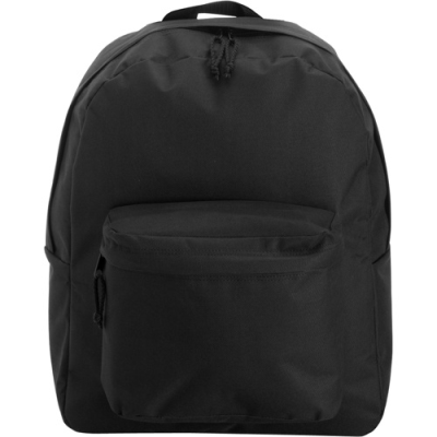 THE CENTURIA - POLYESTER BACKPACK RUCKSACK in Black