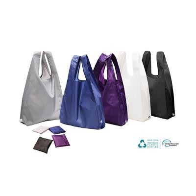 TOMBILI ECO 100% RPET FOLDING BAG with Side Gusset, Inner Pocket & Vest Handles