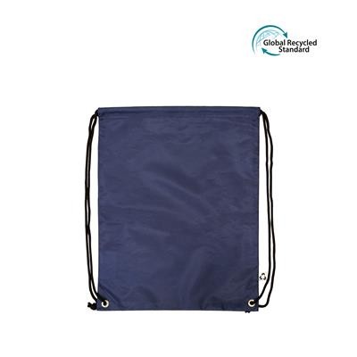 TOMBO ECO 100% RPET NAVY BAG with Drawstring Closure