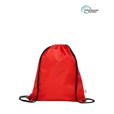 TOMBO ECO 100% RPET RED BAG with Drawstring Closure