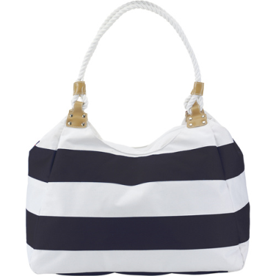 TRAVEL & BEACH BAG in Blue & White