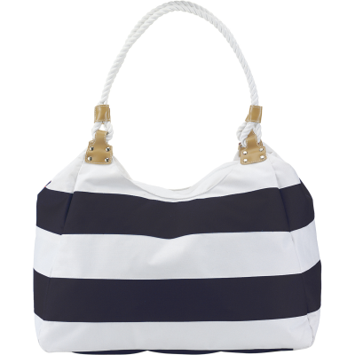 TRAVEL_&_BEACH BAG in Blue_&_White