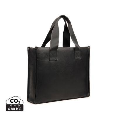 VINGA BERMOND RCS RECYCLED PU TOTE BAG in Black