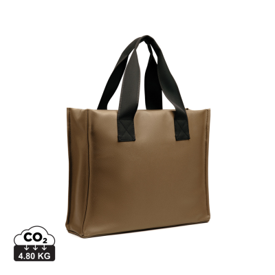 VINGA BERMOND RCS RECYCLED PU TOTE BAG in Brown