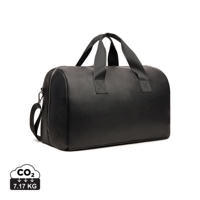 VINGA BERMOND RCS RECYCLED PU WEEKEND BAG in Black