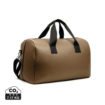 VINGA BERMOND RCS RECYCLED PU WEEKEND BAG in Brown