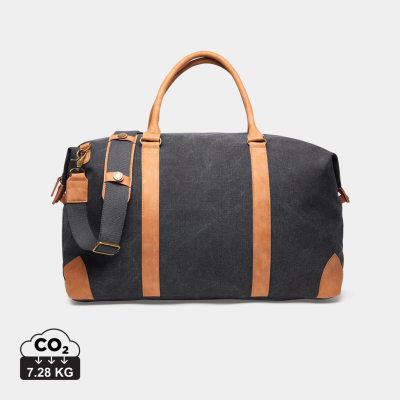 VINGA BOSLER RCS RECYCLED CANVAS DUFFLE BAG in Black