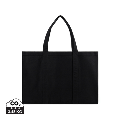 VINGA HILO AWARE™ RECYCLED CANVAS MAXI TOTE BAG in Black