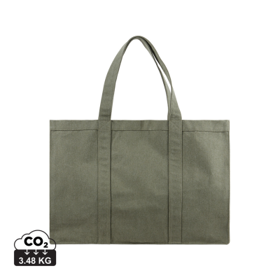 VINGA HILO AWARE™ RECYCLED CANVAS MAXI TOTE BAG in Green