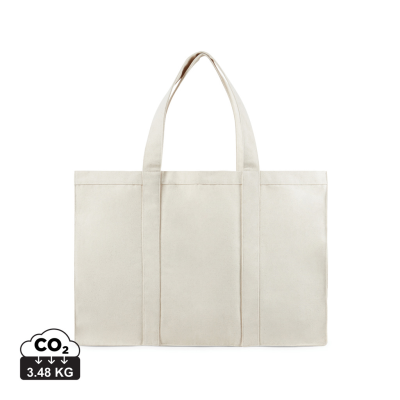 VINGA HILO AWARE™ RECYCLED CANVAS MAXI TOTE BAG in Off White