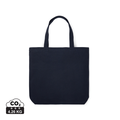 VINGA HILO AWARE™ RECYCLED CANVAS TOTE BAG in Navy Blue