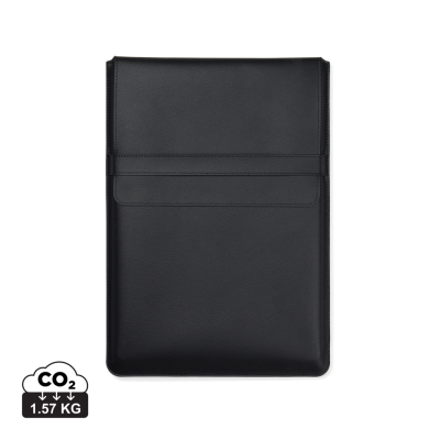 VINGA TIMO PU RCS RPET 16 INCH LAPTOP SLEEVE in Black