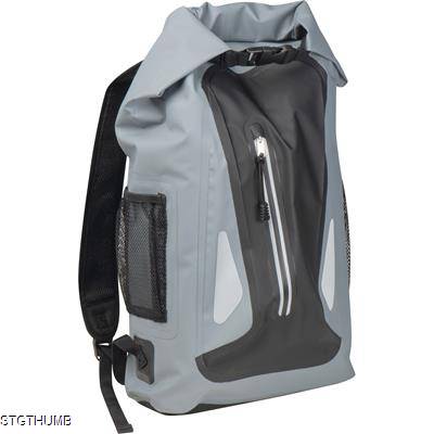 WATERRESISTANT BACKPACK RUCKSACK in Silvergrey