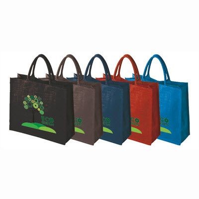 WENTWORTH BIO-DEGRADABLE DYED JUTE SUSTAINABLE TOTE BAG FOR LIFE