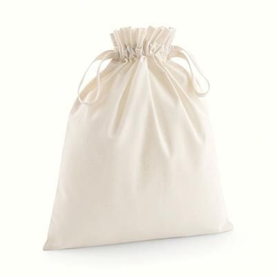 WESTFORD MILL BIOEGRADABLE ORGANIC DRAWSTRING SUSTAINABLE POUCH BAG with Double Drawstring Closure