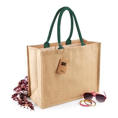 WESTFORD MILL CLASSIC JUTE SUSTAINABLE SHOPPER TOTE BAG