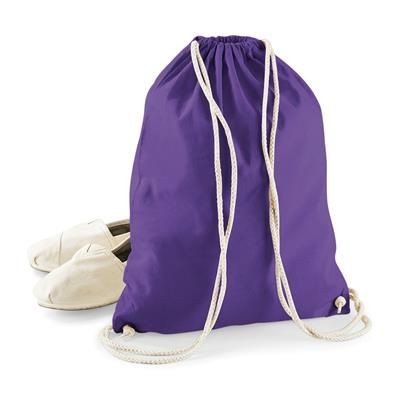 WESTFORD MILL COTTON SUSTAINABLE GYMSAC DRAWSTRING BACKPACK RUCKSACK