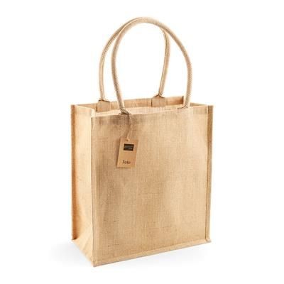 WESTFORD MILL JUTE BOUTIQUE SUSTAINABLE SHOPPER TOTE BAG