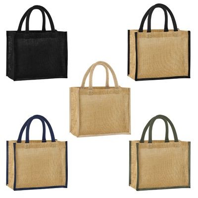 WESTFORD MILL NATURAL JUTE MIDI BAG with Gusset