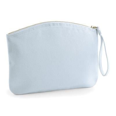 WESTFORD MILL ORGANIC BRUSHED SUSTAINABLE CANVAS WRISTLET POUCH with Zip Closure