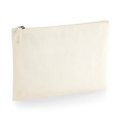 WESTFORD MILL ORGANIC SUSTAINABLE CANVAS ACCESSORY BAG with Zip Closure & Bottom Gusset